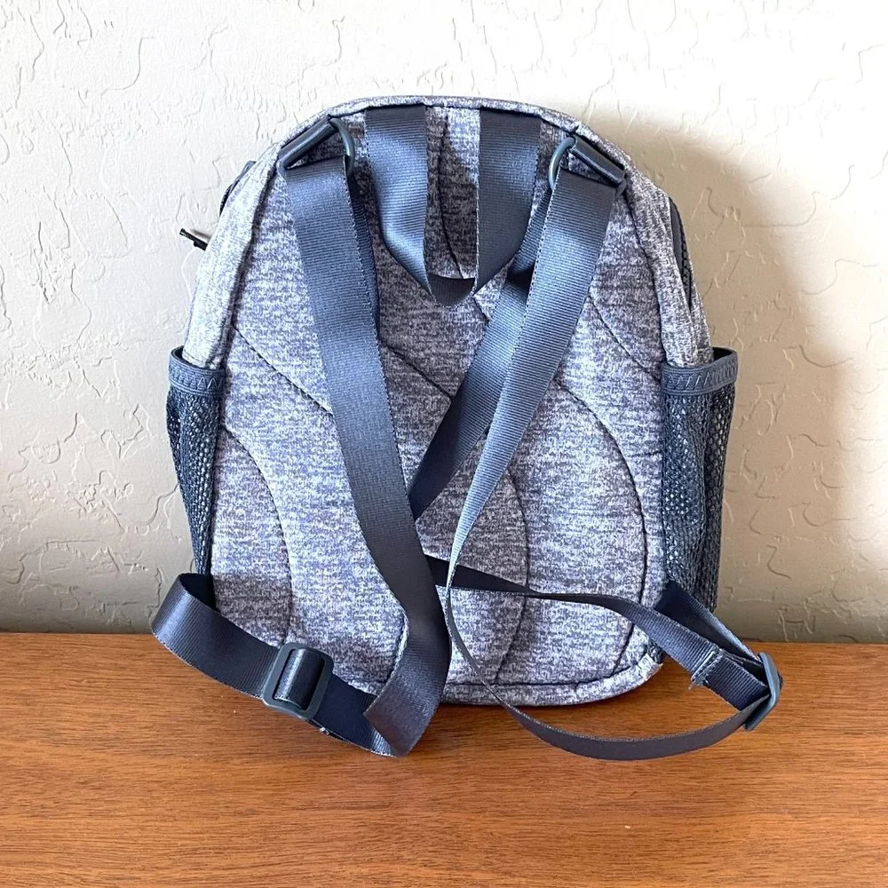New Adidas Backpack Linear 3 Mini Jersey Grey White Backpack Bag NWT - Picture 2 of 10
